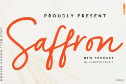 Saffron Handwritten Script Font