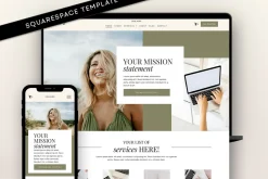 Sage Green Squarespace Template 7.1