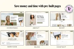 Sage Green Squarespace Template 7.1