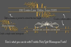 Sale-Fratello Nick Split Monogram 2