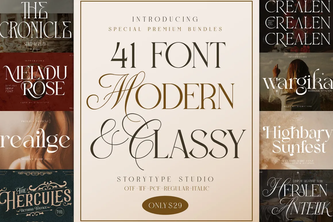 SALE! Modern & Classy Serif Font