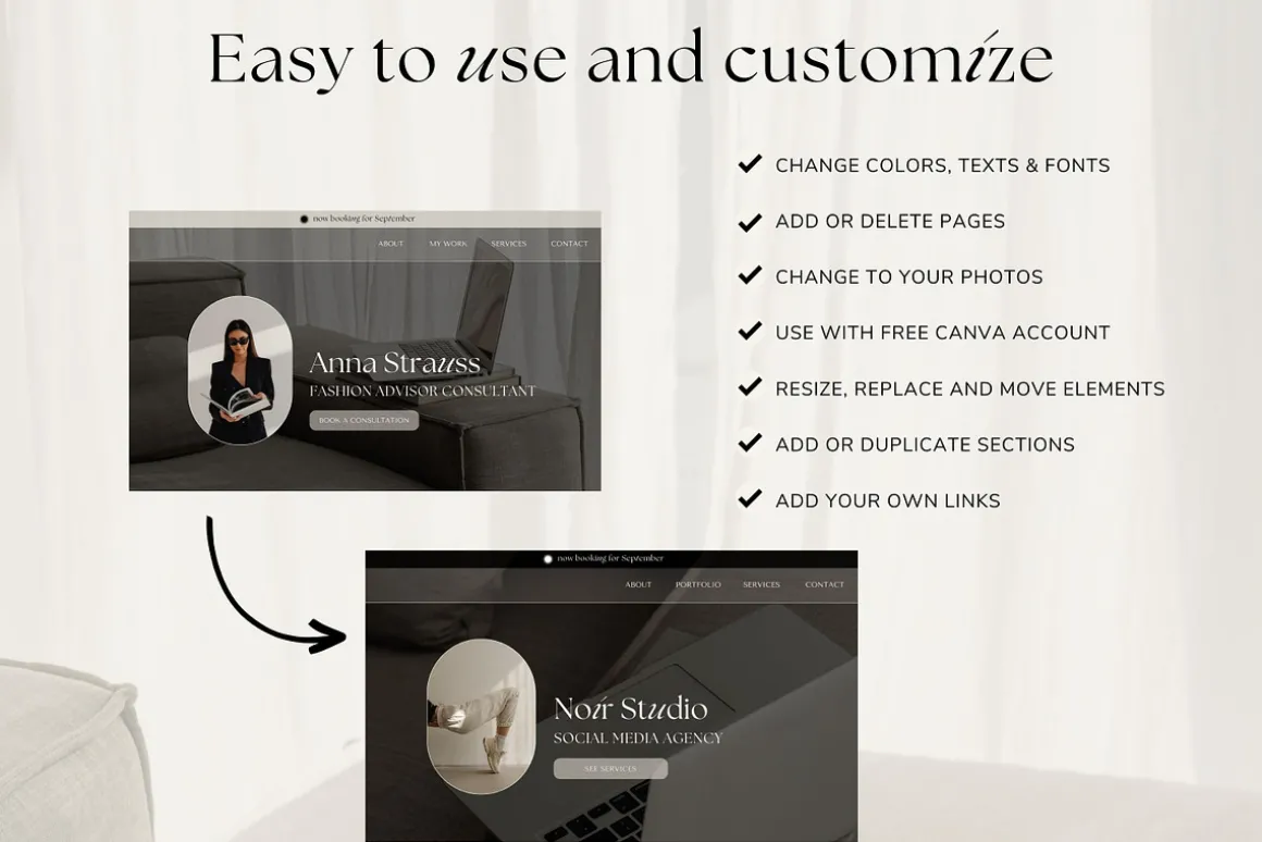 Sales Page Canva Template