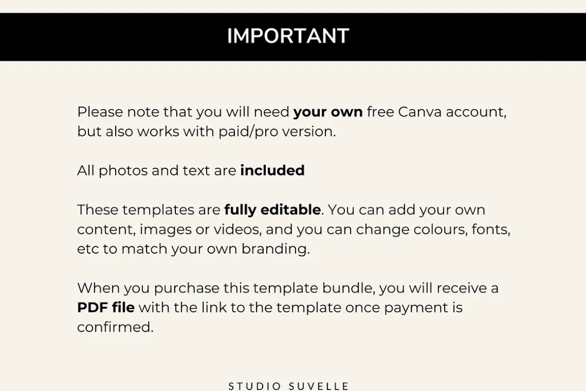 Sales Page Canva Template