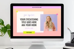 Sales Page Template, Canva Website