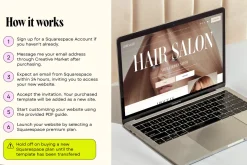 Salon Squarespace Website Template