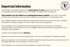 Salon Squarespace Website Template