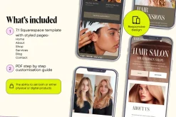 Salon Squarespace Website Template