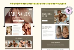 Salon Squarespace Website Template