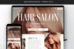 Salon Squarespace Website Template