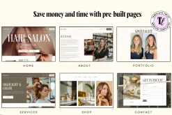 Salon Squarespace Website Template