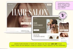 Salon Squarespace Website Template