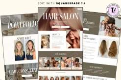 Salon Squarespace Website Template