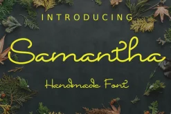 Samantha - a Monoline Font