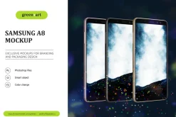 Samsung A8 PSD Mockup
