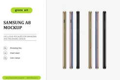 Samsung A8 PSD Mockup