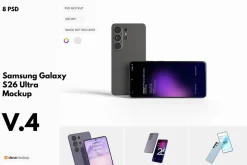Samsung S26 Ultra Mockup Set 4