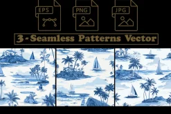 San Diego Coastal Motif Patterns