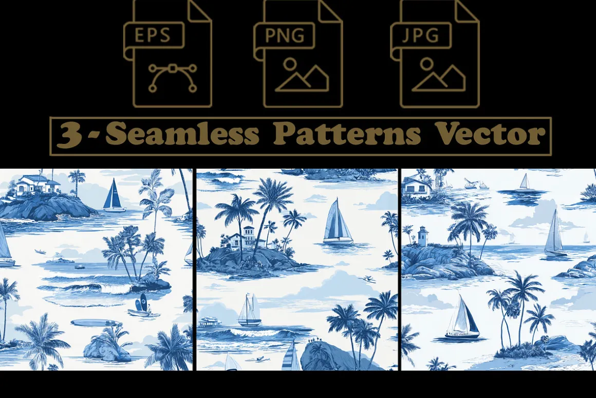 San Diego Coastal Motif Patterns