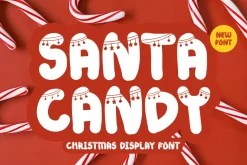 Santa Candy - Christmas Font