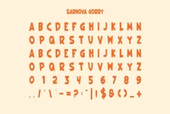 Sarnova Gorry - Cute Font