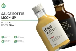 Sauce Bottle Mockup