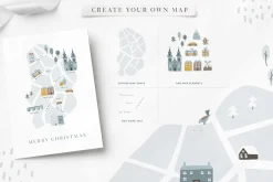 Scandi Christmas maps, cards creator