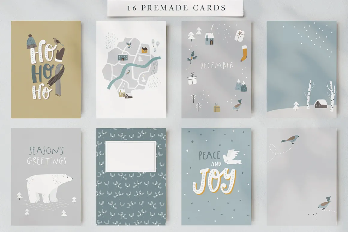 Scandi Christmas maps, cards creator