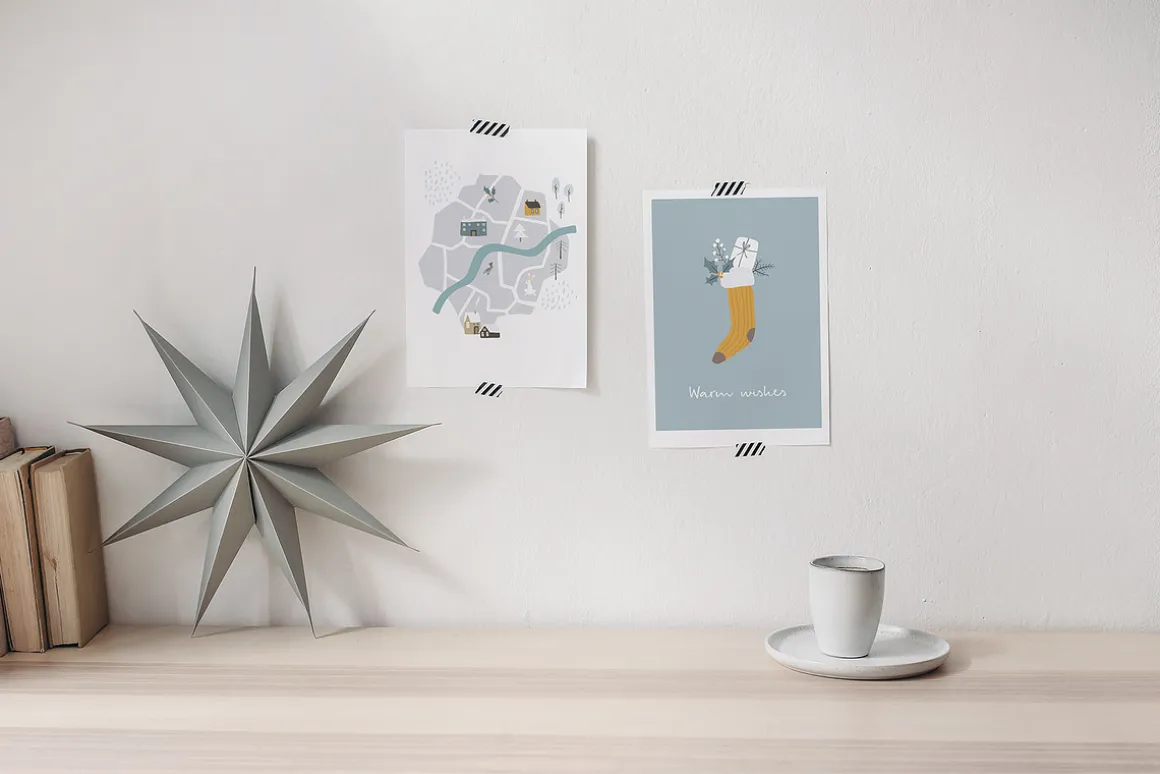 Scandi Christmas maps, cards creator