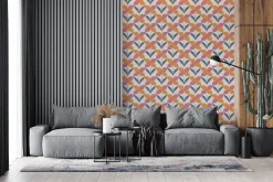 Scandi Retro Flowers patterns