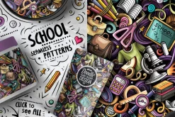 School Cartoon Doodle Big Pack