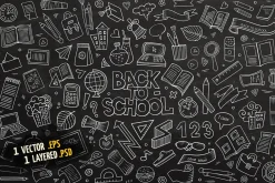 School Objects & Elements Set