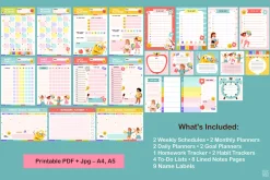 School Planner Set for Kids