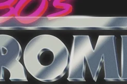 80's Chrome Photoshop Text Effect