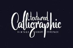Scratches calligraphic font