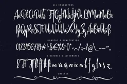 Scratches calligraphic font