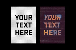 Screen Glitch Effect for Posters