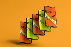 10 Screen Mockup Multi iPhone