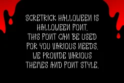 Scretrick Halloween Font