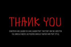 Scretrick Halloween Font