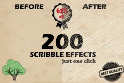 200 Scribble Effects + Bonus