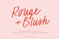 Script Font Duo Rouge +Blush