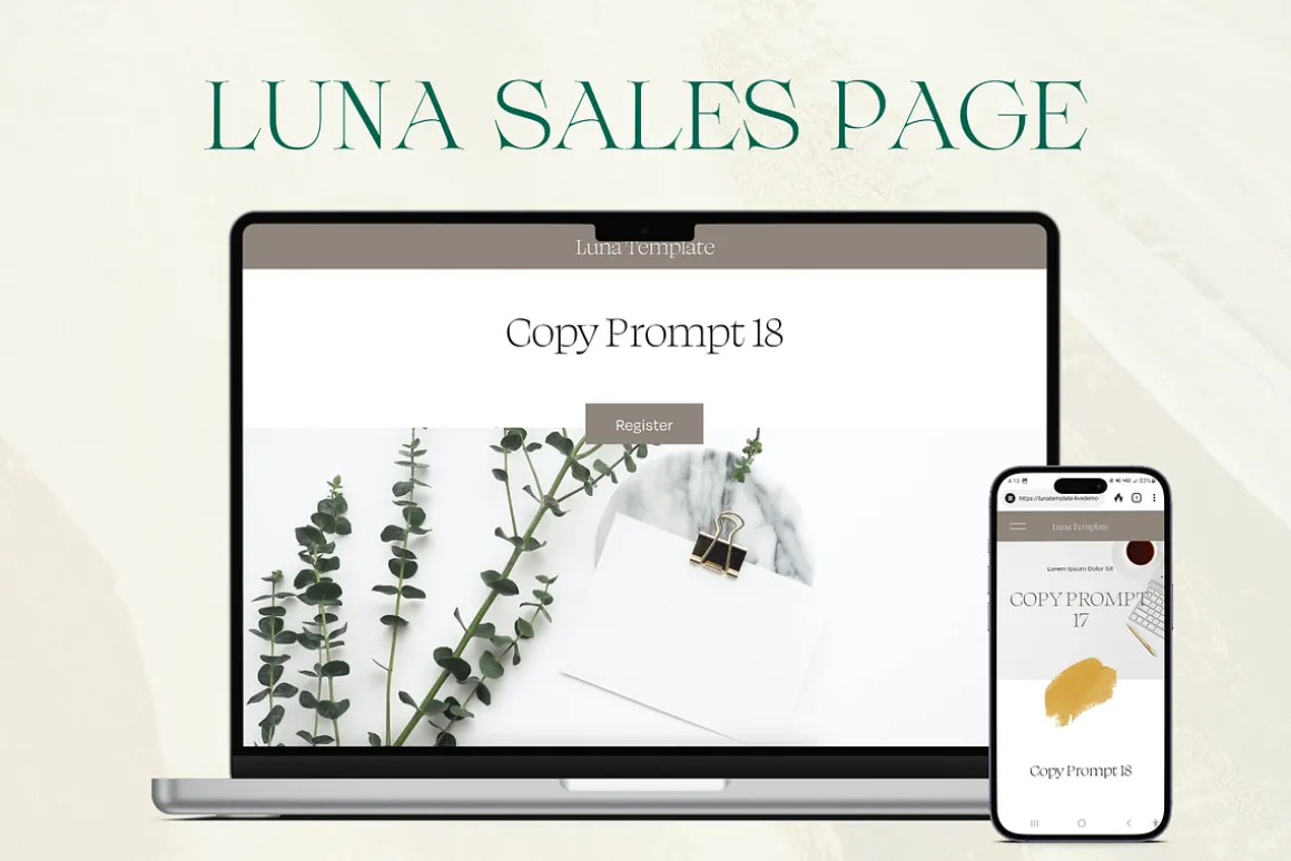 Scrolling Sales Page Template