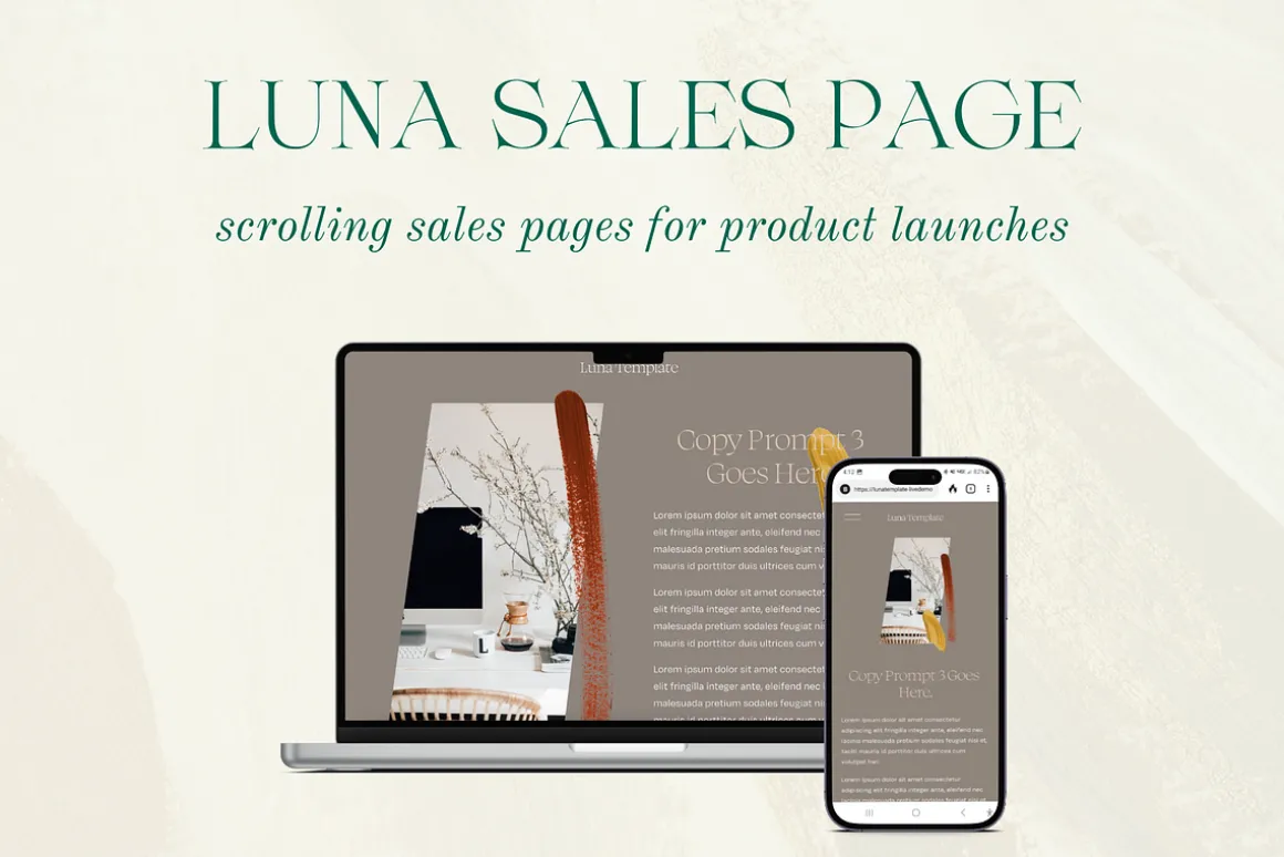 Scrolling Sales Page Template