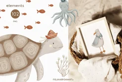 Sea Voyage. Kids graphic collection