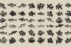 340 Sea Creatures illustrations