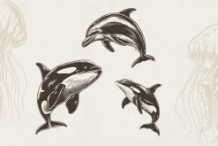 340 Sea Creatures illustrations