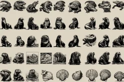 340 Sea Creatures illustrations