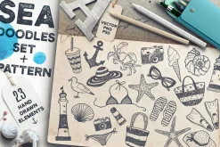 SEA DOODLES SET.