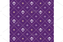 Seamless Pattern. Royal Lilies