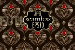 Seamless antique bronze pattern